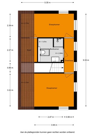 Floorplan - Veenderdijk 3A, 2375 AV Rijpwetering